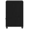 vidaXL - Printerstandaard - met - Wielen - Zwart - Eiken - 60x48x74 - cm