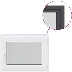 vidaXL - Kelderraam - "RISOR" - 80x50 - cm - draai-kiep - DIN - rechts - antraciet