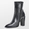 PS Poelman MADE Dames Laarzen - Enkellaarsjes met hak 10 cm - Zwart - Maat 40