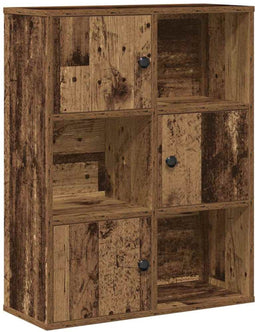 vidaXL - Boekenkast - 60x24x76,5 - cm - bewerkt - hout - oud - houtkleurig