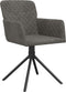 vidaXL - Eetkamerstoelen - draaibaar - 2 - st - fluweel - donkergrijs