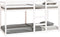 vidaXL - Stapelbed - massief - grenenhout - wit - 90x200 - cm