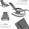 tectake® Ligstoel Taya - Ergonomisch Ligbed - Schommelfunctie - Grijs