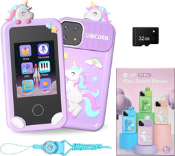BP® Speelgoed Telefoon - Kindertelefoon - 22 Offline Apps & Dubbele Camera - Paars