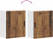 vidaXL - Keukenwandkasten - 2 - st - Porto - bewerkt - hout - oud - houtkleurig