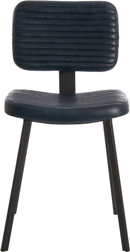 Light&living Eetkamerstoel 51x47x82 cm MASANA leer blauw+zwart