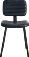 Light&living Eetkamerstoel 51x47x82 cm MASANA leer blauw+zwart