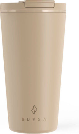 Burga - RVS Koffie To Go Thermobeker / Mok - Tan