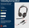 Poly - Blackwire 5220 - Stereo USB-C-headset met 3,5 mm stekker en USB-C/A-adapter - Zwart (bulk)