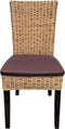 SVJ Eetkamerstoelen - 64x48x98 cm - Rotan - Bruin - Set van 6