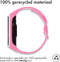 iMoshion Bandje Geschikt voor Samsung Galaxy Fit 2 - iMoshion Siliconen sport band met inkliksysteem gesp - Roze