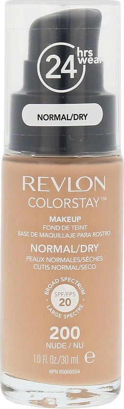 Revlon Colorstay Foundation With Pump - 200 Nude (Dry Skin)