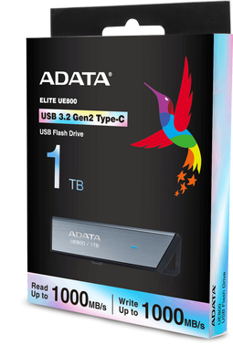 Adata UE800 - Externe SSD - 1TB USB Type-C 3.2 Gen 2 1000MB/s - Zilver