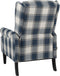 vidaXL Fauteuil stof blauw