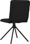 vidaXL - Eetkamerstoelen - 2 - st - stof - zwart