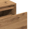 vidaXL - Halbankje - 80x40x45 - cm - bewerkt - hout - artisanaal - eikenkleur