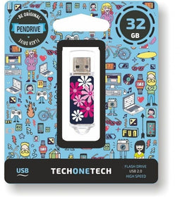 Tech1Tech TEC4017-32 - Usb-stick - 32GB - Wit