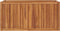 vidaXL - Plantenbak - verhoogd - 100x50x50 - cm - massief - teakhout