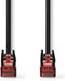 CAT6 Netwerkkabel - RJ45 Male - RJ45 Male - U/UTP - 1.00 m - Rond - PVC - Zwart - Envelop