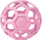 JW HOL-EE ROLLER – Hondenspeeltje - Hondenspeelgoed - Hondenbal - L - Ø 15 cm - Natuurrubber - Roze