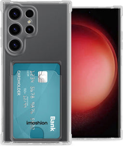 iMoshion Hoesje Geschikt voor Samsung Galaxy S24 Ultra Hoesje Met Pasjeshouder - iMoshion Softcase Backcover met pashouder 2.0 - Transparant