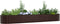 vidaXL - Tuin - Verhoogd - Bed - Bruin - 400x80x44 - cm - Gegalvaniseerd - Staal