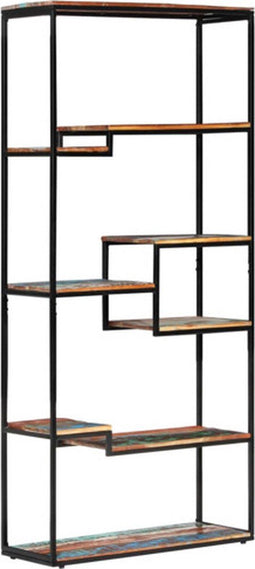 vidaXL - Boekenkast - 80x30x180 - cm - massief - gerecycled - hout