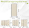 Angel Living Paravent - 1-delig - 81x180 cm - Klapbaar - Vrijstaand - Metalen Frame