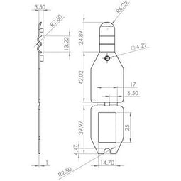 Klika - Scanvaantje pocket transparant 25x27mm 6 - 730 stuks