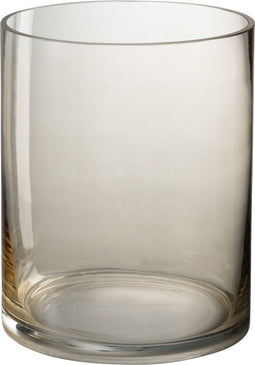 J-Line windlicht Wls Rond - glas - beige