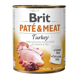 Natvoer Brit Kip Pauw 800 g