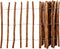 vidaXL - Hek - 60x500 - cm - hazelaarhout