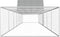 vidaXL - Kippenren - 14x2x2 - m - gegalvaniseerd - staal
