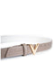 Valentino Divina - Kledingriem - PU met V-vormige gesp - Taupe - Maat S (100 cm)