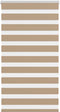 vidaXL - Zebra - Blind - 75x150 - cm - stofbreedte - 70,9 - cm - polyester - zandbruin