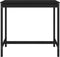 vidaXL Tuintafel 121x82,5x110 cm massief grenenhout zwart