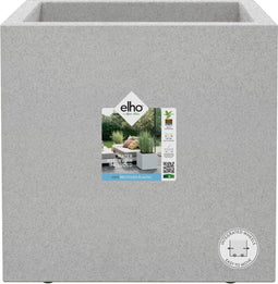 Elho Vivo Next - Plantenbak - 100% Gerecycled Plastic - L 29.5 x H 29.5 cm - Living Concrete