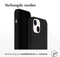Accezz Liquid Silicone Backcover iPhone 14 - Schokabsorberend - Zwart