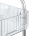 vidaXL - Opbergtrolley - 4-laags - 37x28x95 - cm - acryl - transparant