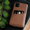 Selencia Hoesje Geschikt voor Samsung Galaxy S21 Hoesje Met Pasjeshouder - Selencia Vayu Vegan Lederen Backcover - Bruin