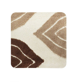 Dutch House Bidetmat Paris - Bidetmat 60x60cm - Bruin - Antislip - Badmatten - Anti Slip Douchemat - Badkamer Mat - Snel Absorberend - Snel Drogende Badmat - Bidetmat - WC mat - Toiletmat voor hangend toilet