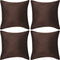 vidaXL - Kussenhoezen - 4 - stuks - beige - imitatie - suède - 40x40 - cm - polyester