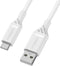 Otterbox - Cable USB A-C - Gevlochten nylon - Wit