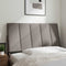 vidaXL - Hoofdbordkussen - 100 - cm - stof - taupe
