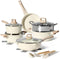 JUST PERFECTO JL-779 - 15-delige pannenset - Antiaanbaklaag marmer - Beige (15 stuks)