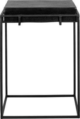 Richmond Interiors Bijzettafel Bolder aluminium zwart (Black)