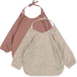 Konges Slojd - 2 Pack Dinner Bib / Slab - Met mouwen - Cherry