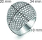 TI SENTO Ring 1954SD - Zilveren dames ring - Gerhodineerd - Maat 50