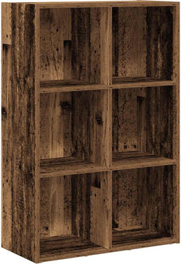 vidaXL - Boekenkast/dressoir - 66x30x98 - cm - bewerkt - hout - oud - houtkleurig