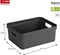 Sunware Sigma home - Opbergbox 24L - Met deksel - Antraciet 44,5 x 34,5 x 18 cm